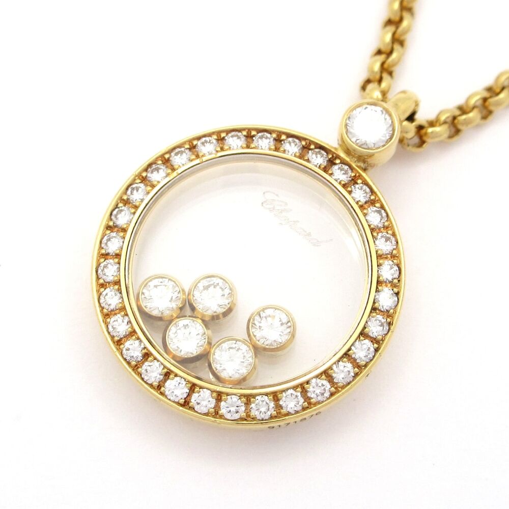 Chopard Happy Diamond Necklace 79/3926/0-20 18K Yellow Gold Diamond